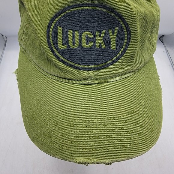 Lucky Brand Adults Green Adjustable Hat Cap Comfort Casual Outdoors Athletic - Picture 5 of 9